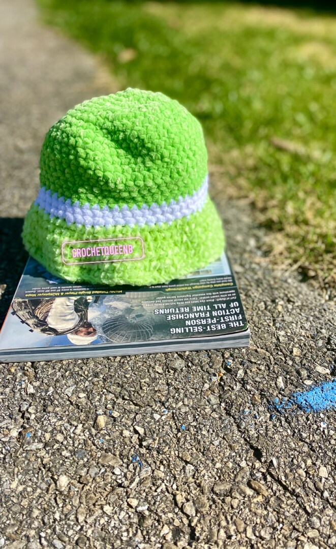 Children’s 👶🏾👧🏼🧒 Lime Green Bucket Hat 1-3 years MakerPlace by Michaels